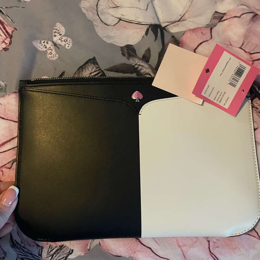 Kate Spade Black and White Clutch